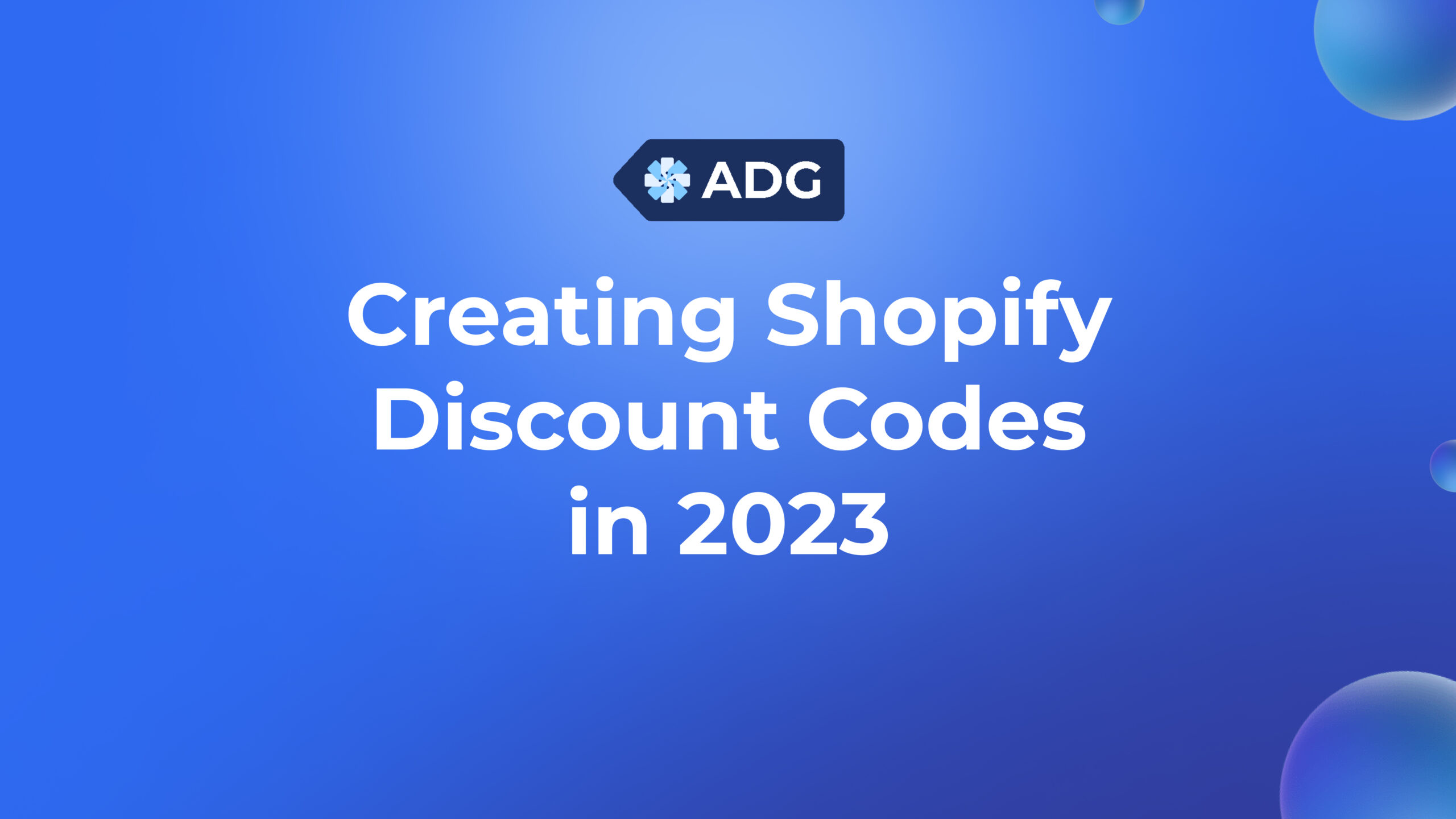 Creating Shopify discount codes in 2023